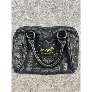 Betseyville by Betsey Johnson Satchel Bag Womens Quilted Heart Purse Handbag
